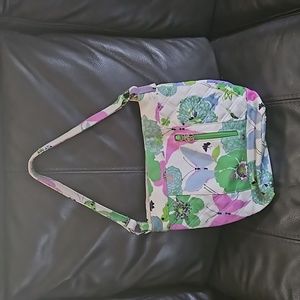 Vera Bradley Bag white, purple and light blue small